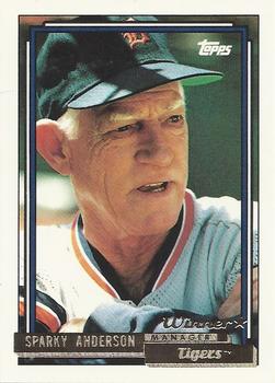 1992 Topps - Gold Winners #381 Sparky Anderson Front