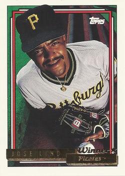 1992 Topps - Gold Winners #43 Jose Lind Front