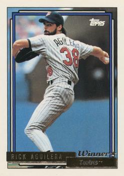 1992 Topps - Gold Winners #44 Rick Aguilera Front