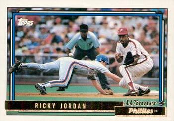 1992 Topps - Gold Winners #103 Ricky Jordan Front