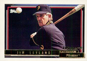 1992 Topps - Gold Winners #141 Jim Leyland Front