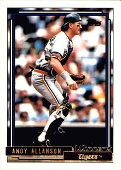 1992 Topps - Gold Winners #167 Andy Allanson Front