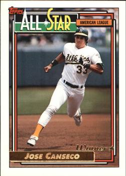 1992 Topps - Gold Winners #401 Jose Canseco Front