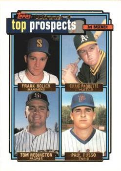 1992 Topps - Gold Winners #473 Frank Bolick / Craig Paquette / Tom Redington / Paul Russo Front