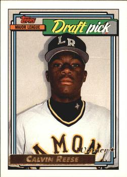 1992 Topps - Gold Winners #714 Calvin Reese Front