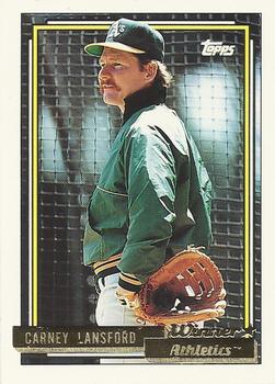 1992 Topps - Gold Winners #495 Carney Lansford Front
