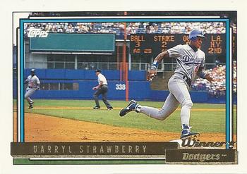 1992 Topps - Gold Winners #550 Darryl Strawberry Front
