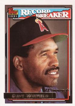 1992 Topps - Gold Winners #5 Dave Winfield Front