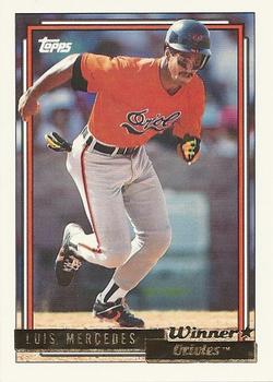1992 Topps - Gold Winners #603 Luis Mercedes Front