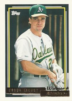 1992 Topps - Gold Winners #606 Brook Jacoby Front