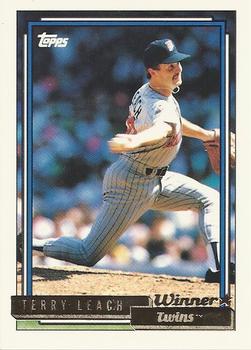 1992 Topps - Gold Winners #644 Terry Leach Front