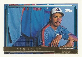 1992 Topps - Gold Winners #666 Tom Foley Front
