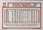 1992 Topps Micro #10 Wade Boggs Back