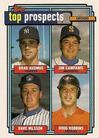 1992 Topps Micro #58 Brad Ausmus / Jim Campanis / Dave Nilsson / Doug Robbins Front