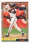 1992 Topps Micro #65 Willie McGee Front