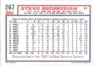 1992 Topps Micro #267 Steve Bedrosian Back
