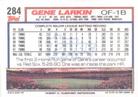 1992 Topps Micro #284 Gene Larkin Back