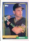 1992 Topps Micro #317 Mike Bordick Front