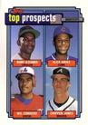 1992 Topps Micro #551 Manny Alexander / Alex Arias / Wil Cordero / Chipper Jones Front