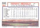 1992 Topps Micro #592 Denny Neagle Back