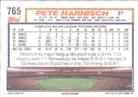 1992 Topps Micro #765 Pete Harnisch Back