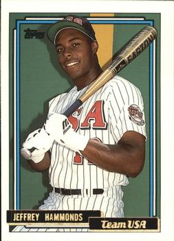 1992 Topps Traded - Gold #45T Jeffrey Hammonds Front