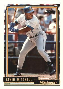 1992 Topps Traded - Gold #74T Kevin Mitchell Front