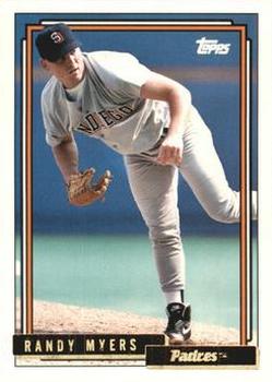 1992 Topps Traded - Gold #80T Randy Myers Front