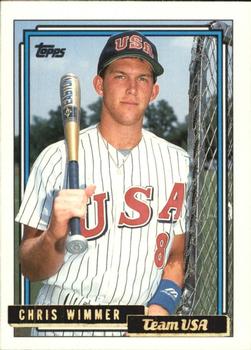 1992 Topps Traded - Gold #129T Chris Wimmer Front