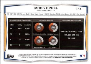 2014 Bowman Draft - Top Prospects #TP-4 Mark Appel Back