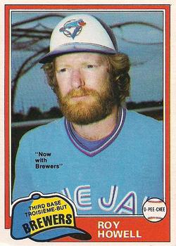 1981 O-Pee-Chee - Gray Back #40 Roy Howell Front
