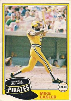 1981 O-Pee-Chee - Gray Back #92 Mike Easler Front