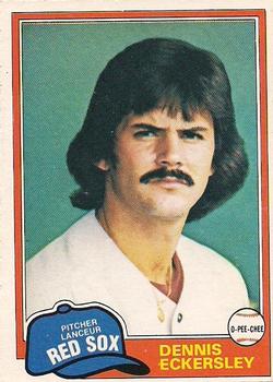 1981 O-Pee-Chee - Gray Back #109 Dennis Eckersley Front