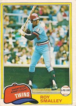 1981 O-Pee-Chee - Gray Back #115 Roy Smalley Front
