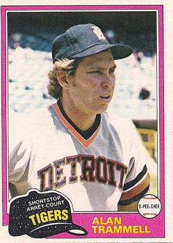 1981 O-Pee-Chee - Gray Back #133 Alan Trammell Front