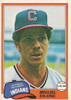 1981 O-Pee-Chee - Gray Back #141 Miguel Dilone Front