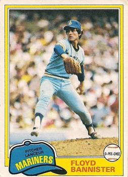 1981 O-Pee-Chee - Gray Back #166 Floyd Bannister Front