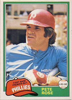 1981 O-Pee-Chee - Gray Back #180 Pete Rose Front