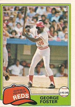 1981 O-Pee-Chee - Gray Back #200 George Foster Front
