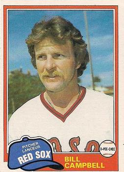 1981 O-Pee-Chee - Gray Back #256 Bill Campbell Front