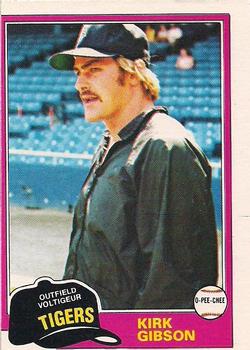 1981 O-Pee-Chee - Gray Back #315 Kirk Gibson Front