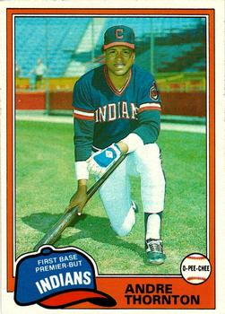 1981 O-Pee-Chee - Gray Back #128 Andre Thornton Front