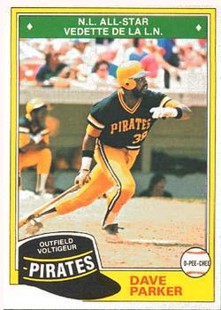 1981 O-Pee-Chee - Gray Back #178 Dave Parker Front