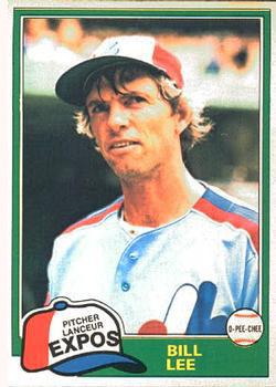 1981 O-Pee-Chee - Gray Back #371 Bill Lee Front