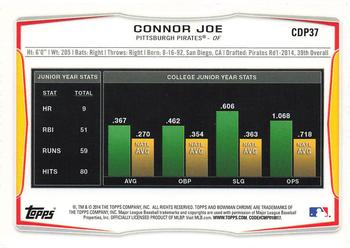 2014 Bowman Draft - Chrome #CDP37 Connor Joe Back
