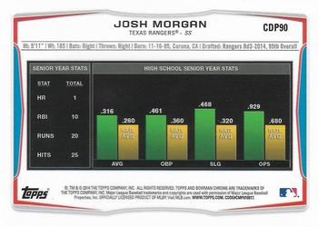 2014 Bowman Draft - Chrome #CDP90 Josh Morgan Back