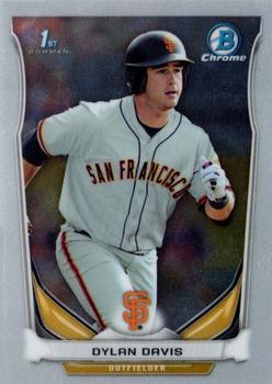 2014 Bowman Draft - Chrome #CDP94 Dylan Davis Front