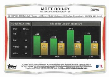 2014 Bowman Draft - Chrome #CDP95 Matt Railey Back