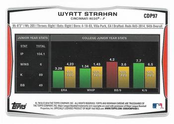 2014 Bowman Draft - Chrome #CDP97 Wyatt Strahan Back