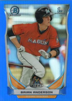 2014 Bowman Draft - Chrome Blue Refractors #CDP91 Brian Anderson Front